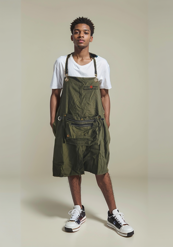 Apron with Detached Pouch- Dystopian Essentials