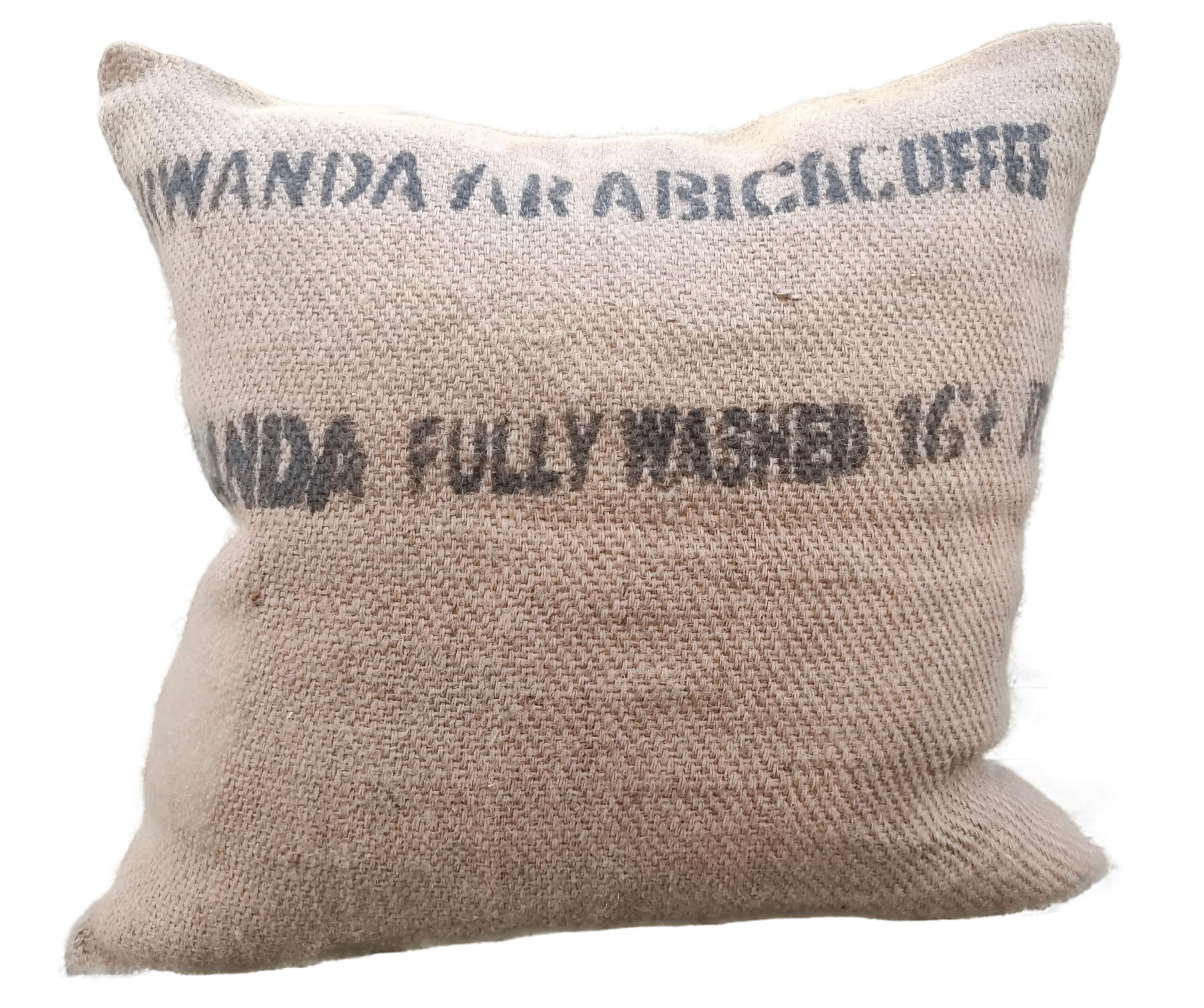 Repurposed Rwanda Coffeebean Bag Cushion Cover- Dystopian Essentials