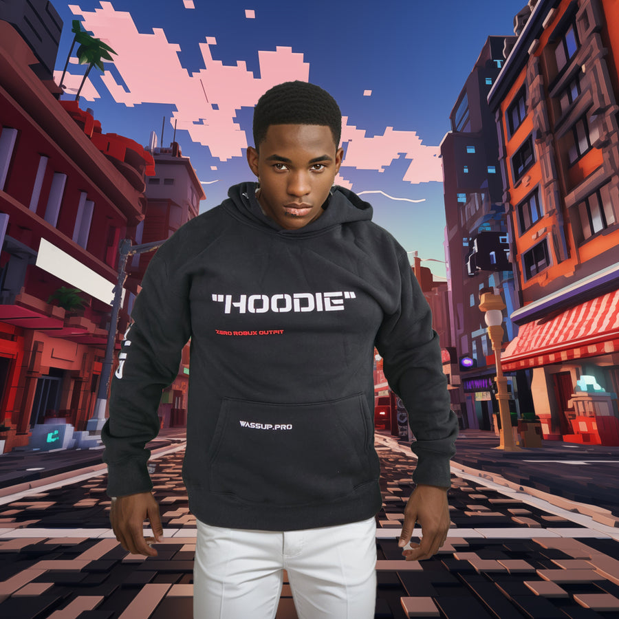 Chapter 7: “Hoodie” – Zero Robux Outfit  / Black