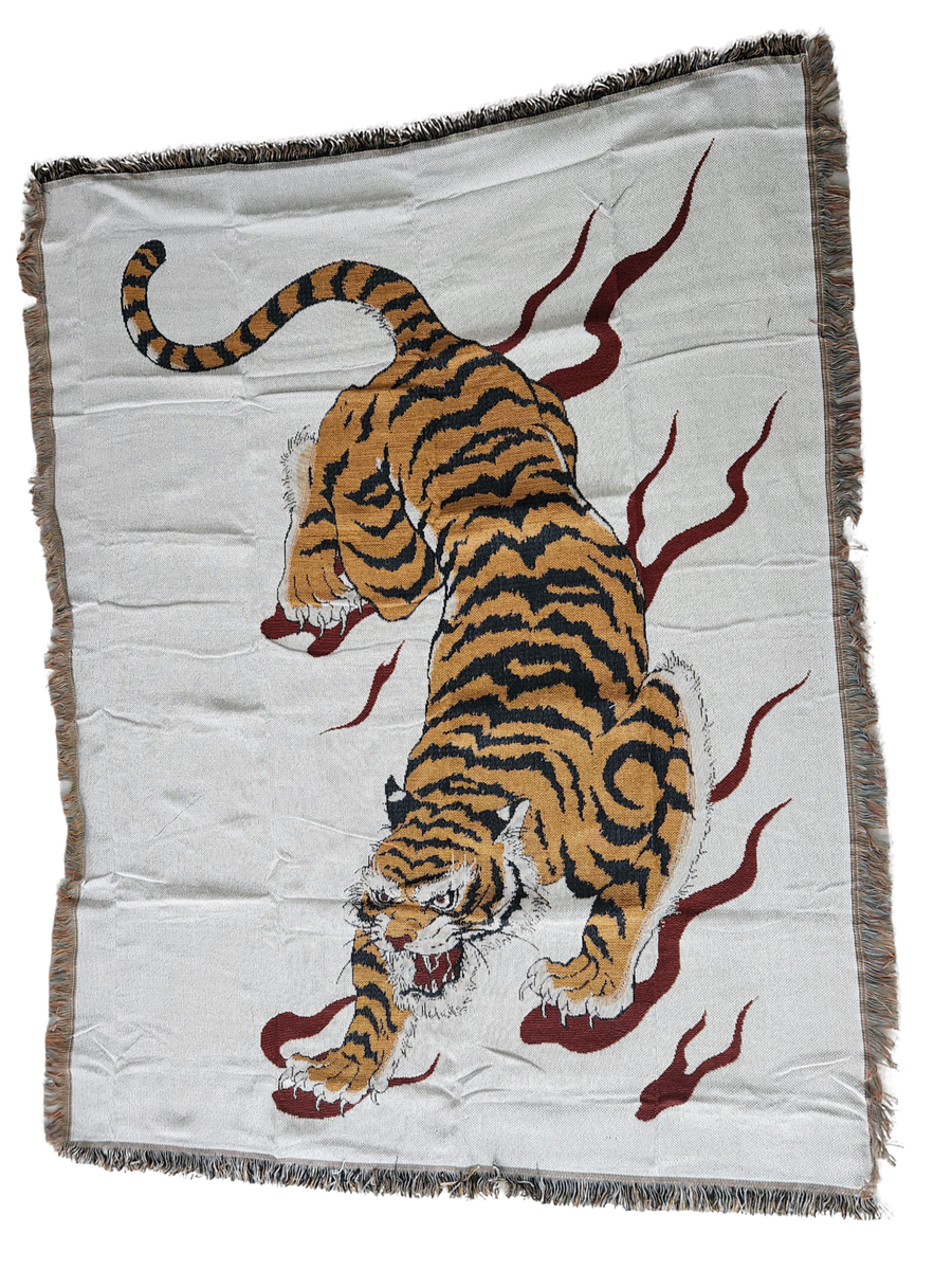 Art Deco Throw- Tiger